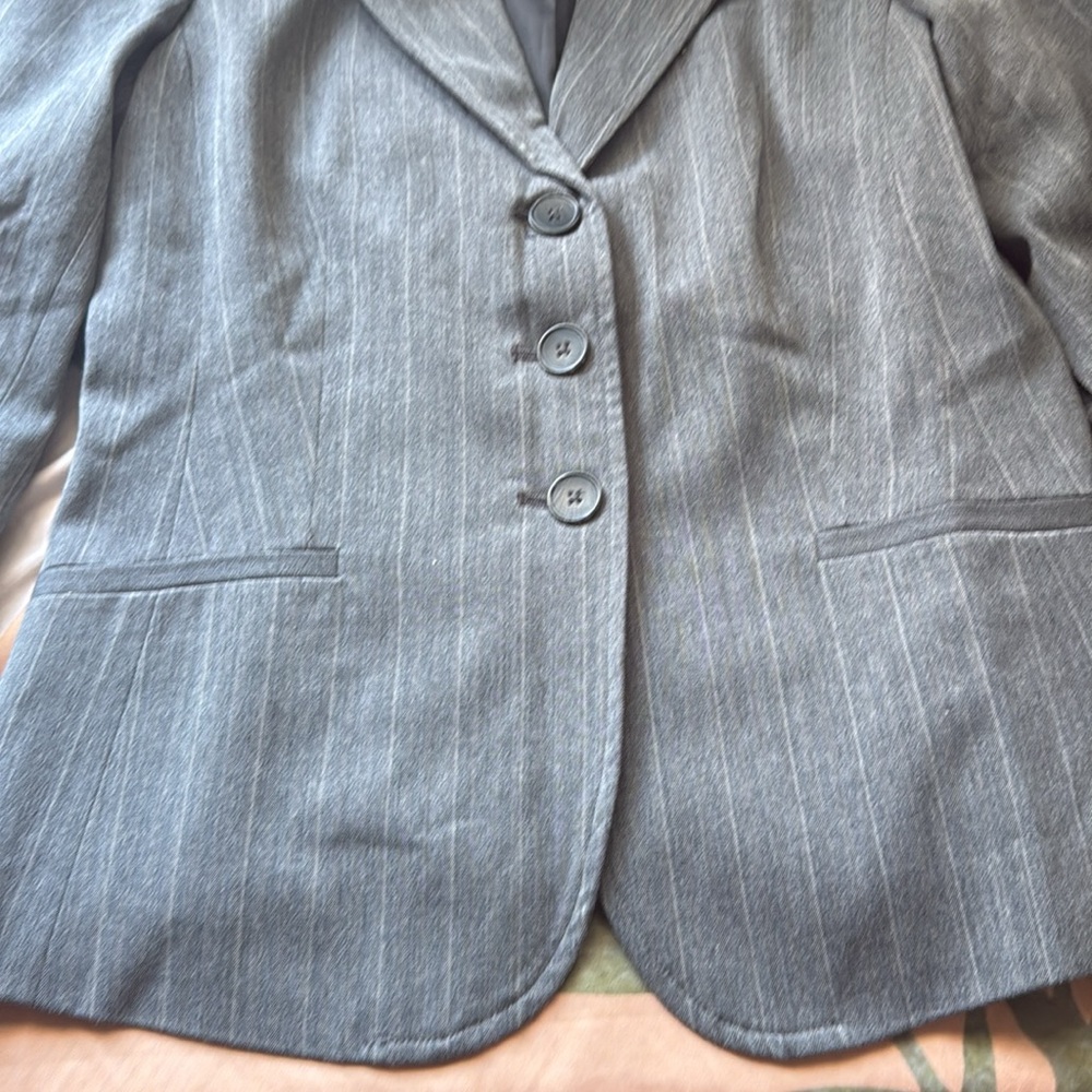 3/$10 Rafaella Dark Gray Blazer - Picture 5 of 7